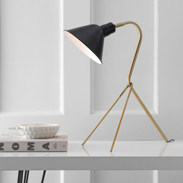 Mae 20.25" Brass LED Task Lamp - JONATHAN Y